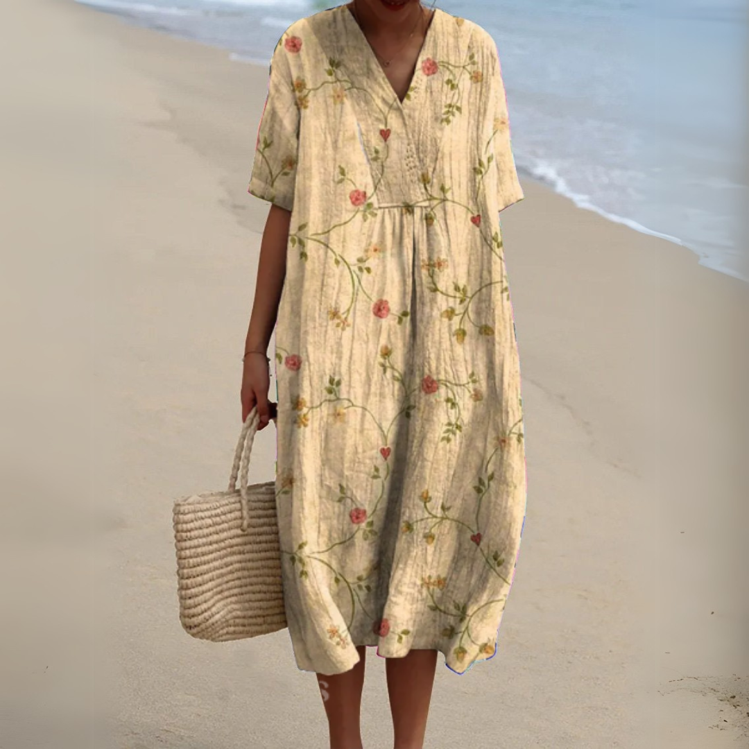 Ilaria | Donna Floreale Romantico Abito Estivo | Per Eleganza Quotidiana