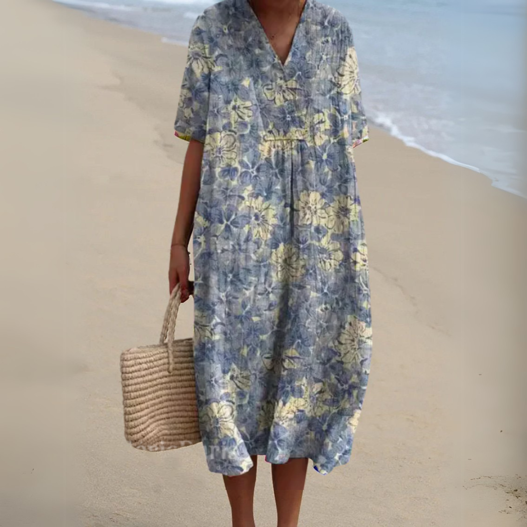 Ilaria | Donna Floreale Romantico Abito Estivo | Per Eleganza Quotidiana