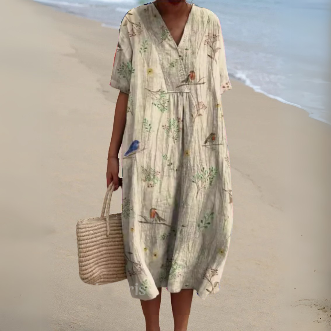 Ilaria | Donna Floreale Romantico Abito Estivo | Per Eleganza Quotidiana