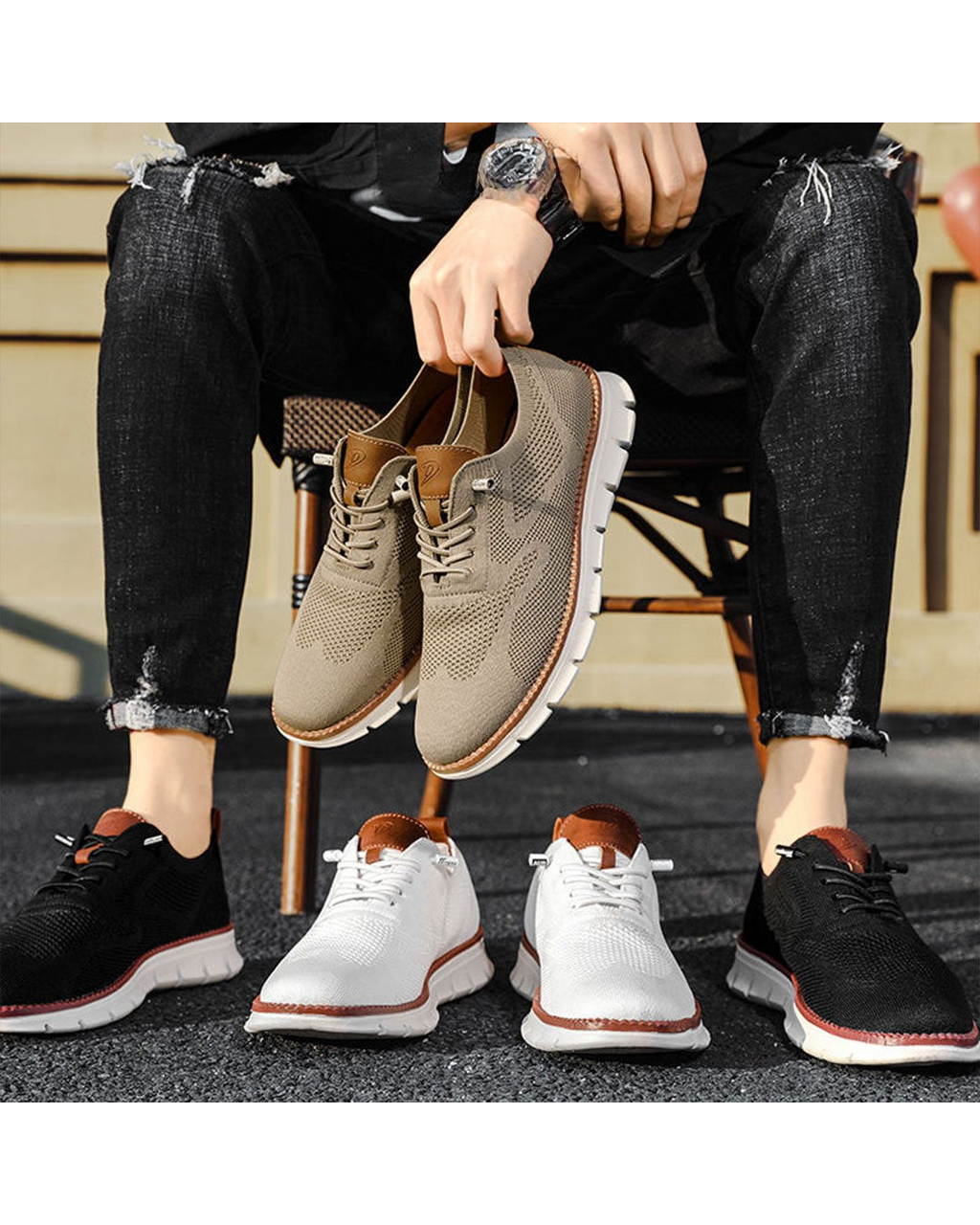 Dario | Uomo Classico Traspirante Scarpe | Per Movimento e Stile