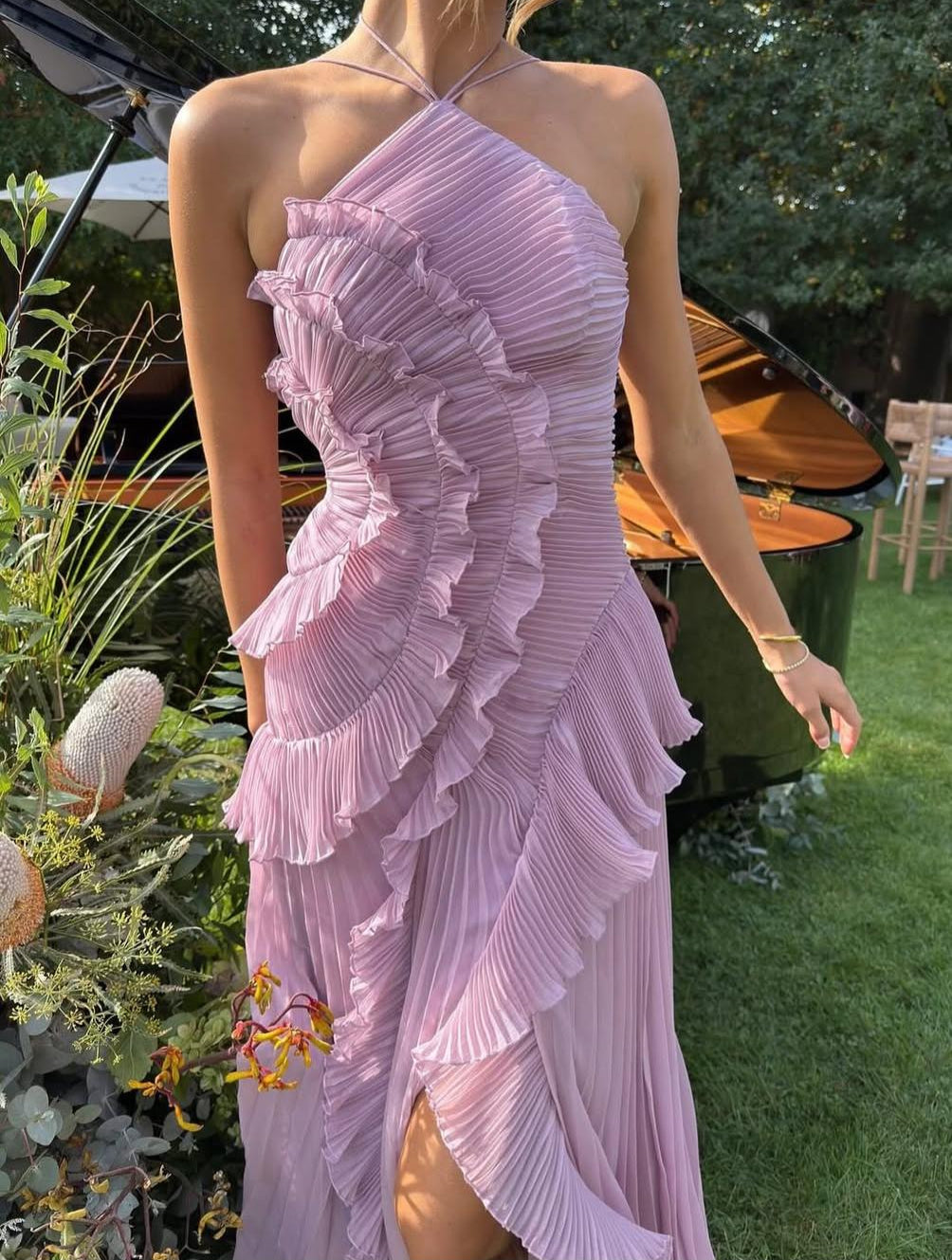 Eufemia | Donna Romantico Lungo Abito Fluttuante | Per Eleganza e Delicatezza