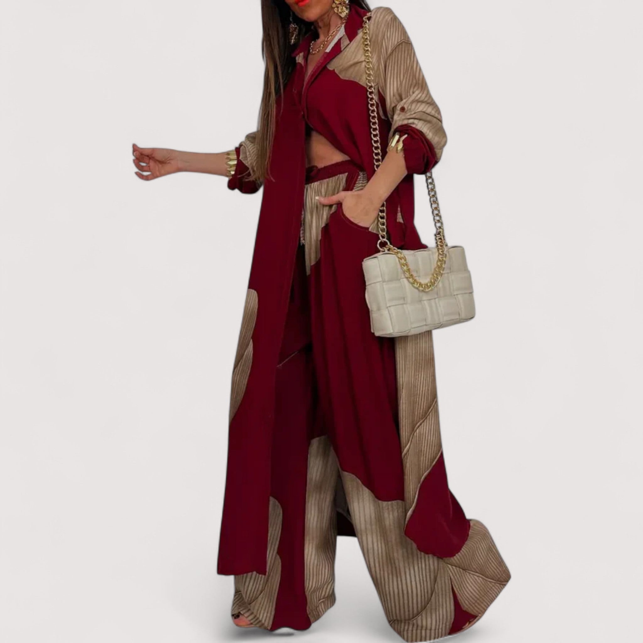 Emanuela | Donna Raffinata Versatile Completo Coordinato | Per Eleganza Moderna