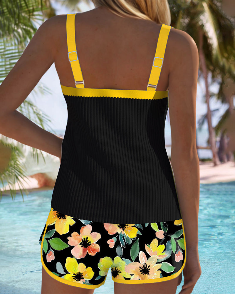 Valuna | Donna Elegante Versatile Tankini in Due Pezzi | Adatto a Tutte le Taglie