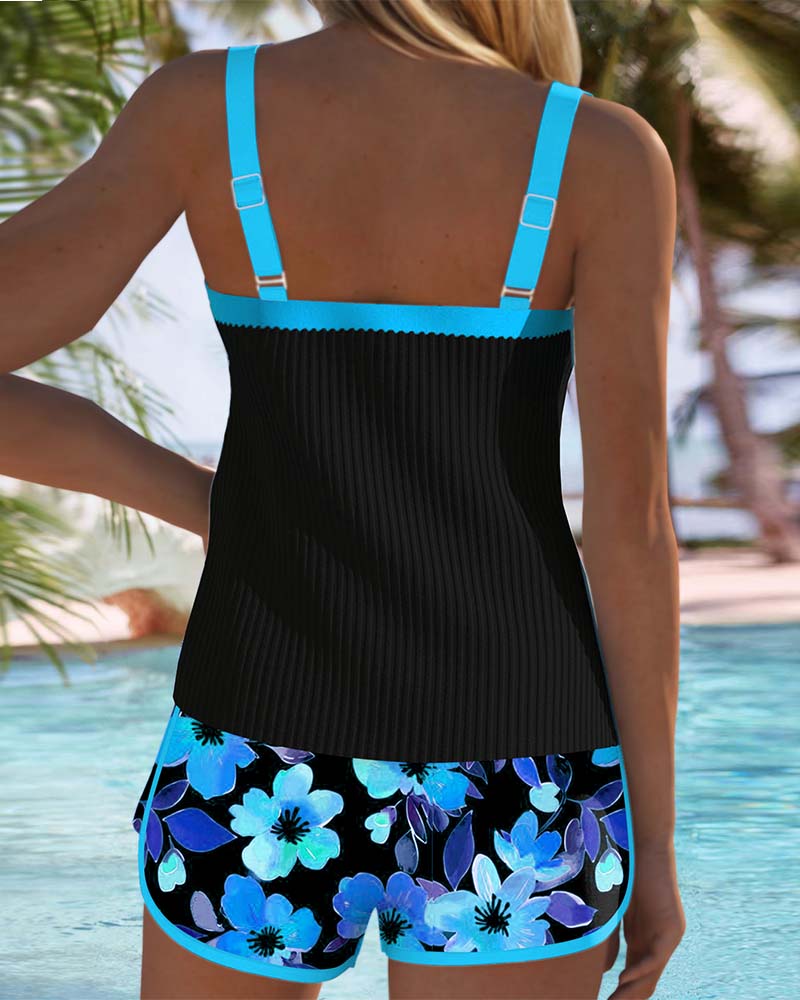 Valuna | Donna Elegante Versatile Tankini in Due Pezzi | Adatto a Tutte le Taglie