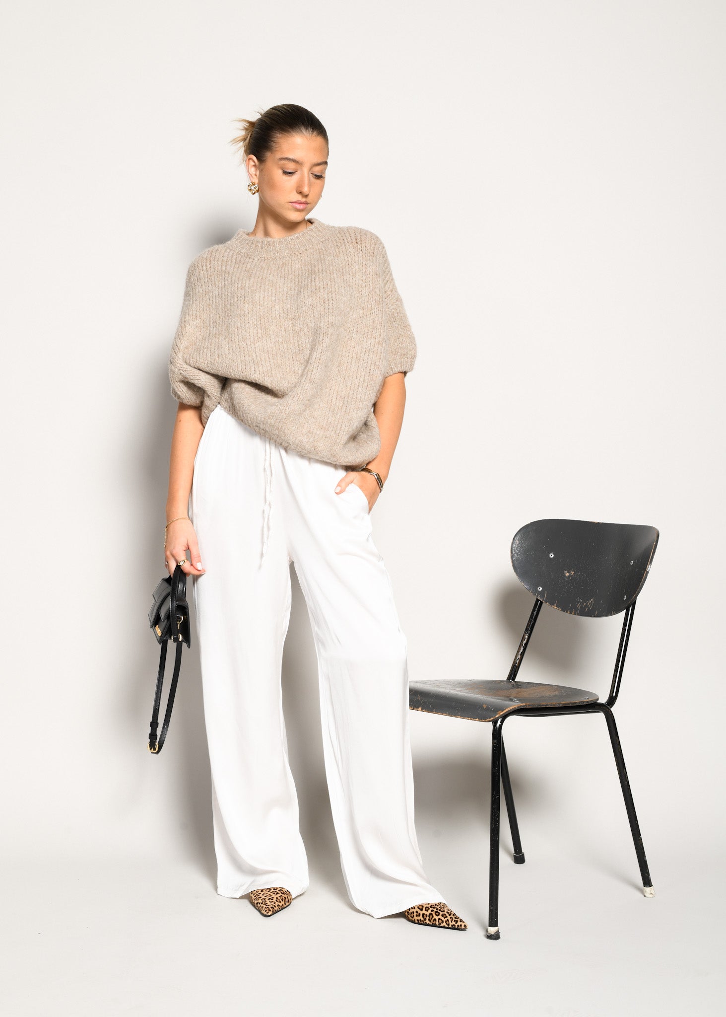 Marta | Donna Fluidi Lucenti Pantaloni Eleganti | Per Look Sofisticati