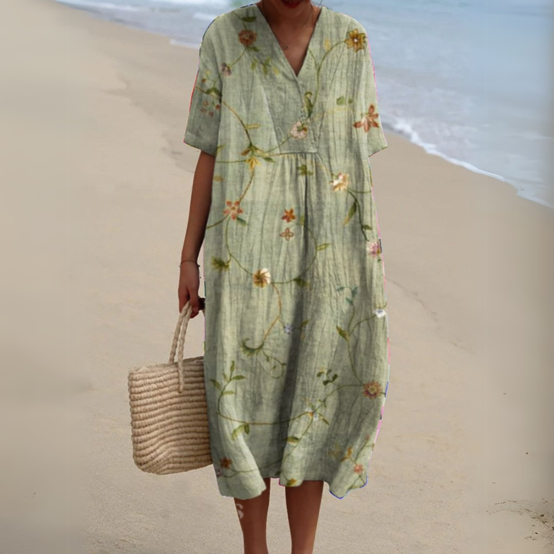 Ilaria | Donna Floreale Romantico Abito Estivo | Per Eleganza Quotidiana