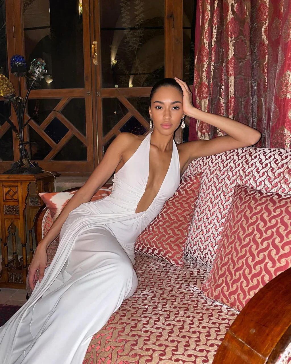 Irene | Donna Elegante Senza Maniche Maxi Abito | Per Leggerezza E Espressione