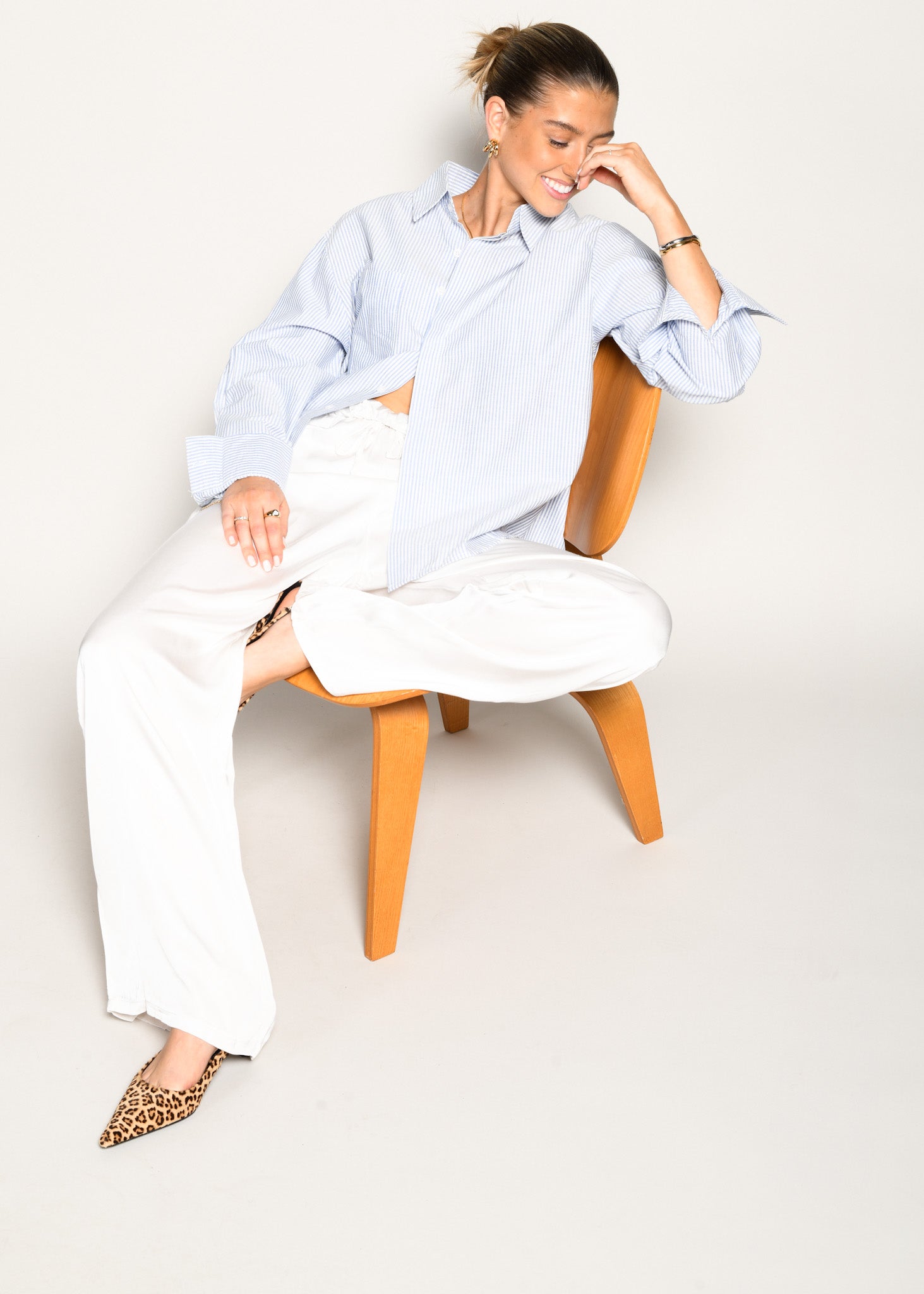 Marta | Donna Fluidi Lucenti Pantaloni Eleganti | Per Look Sofisticati