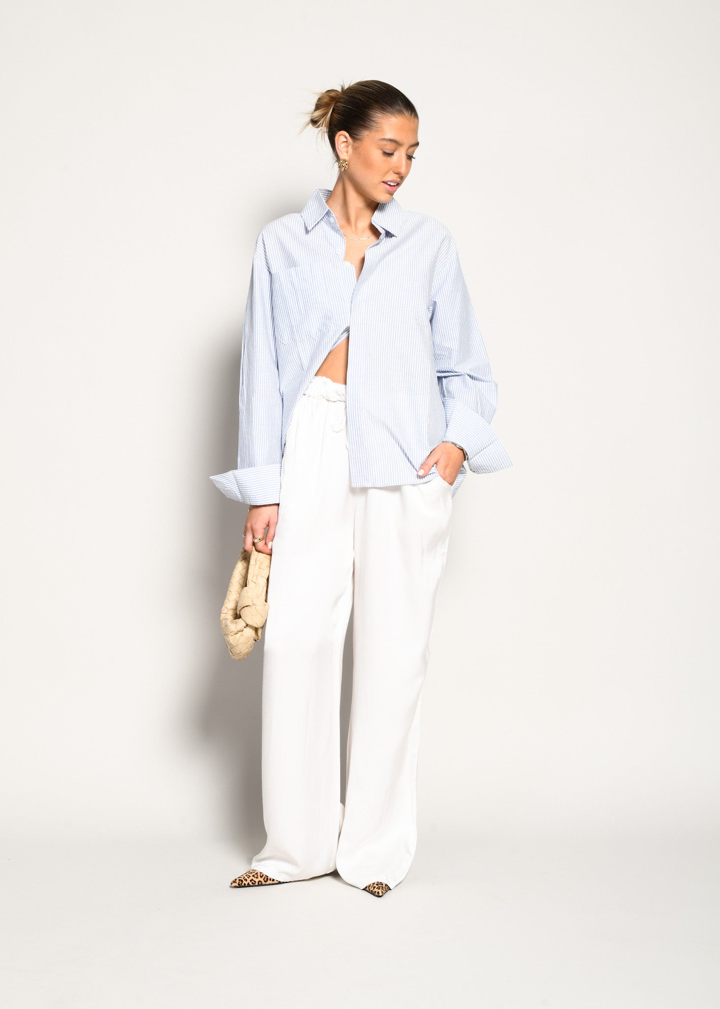 Marta | Donna Fluidi Lucenti Pantaloni Eleganti | Per Look Sofisticati