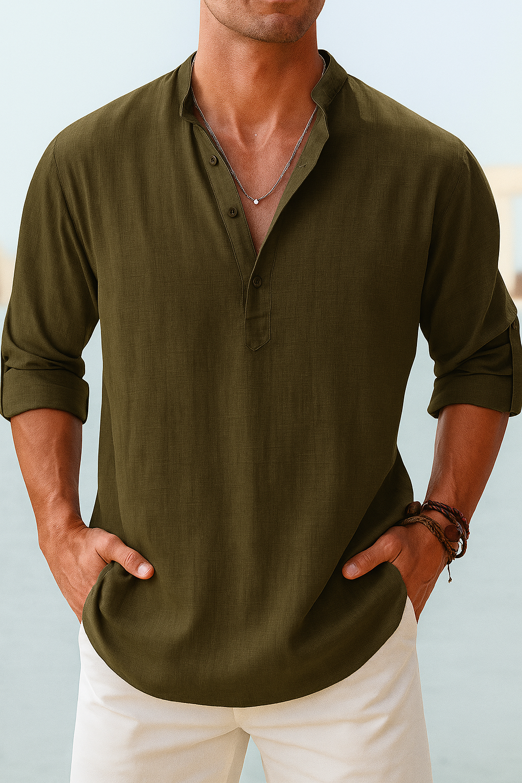 Alessio | Uomo Camicia Traspirante Leggera | Ecologica