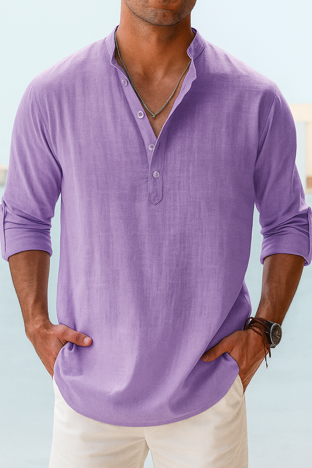 Alessio | Uomo Camicia Traspirante Leggera | Ecologica