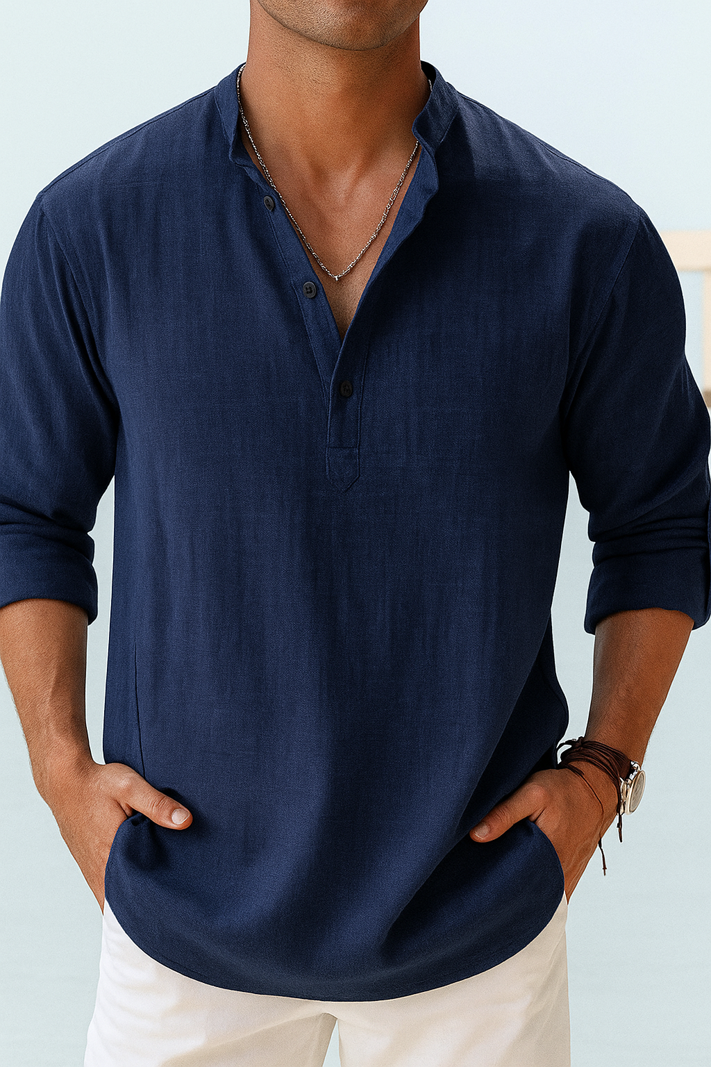 Alessio | Uomo Camicia Traspirante Leggera | Ecologica