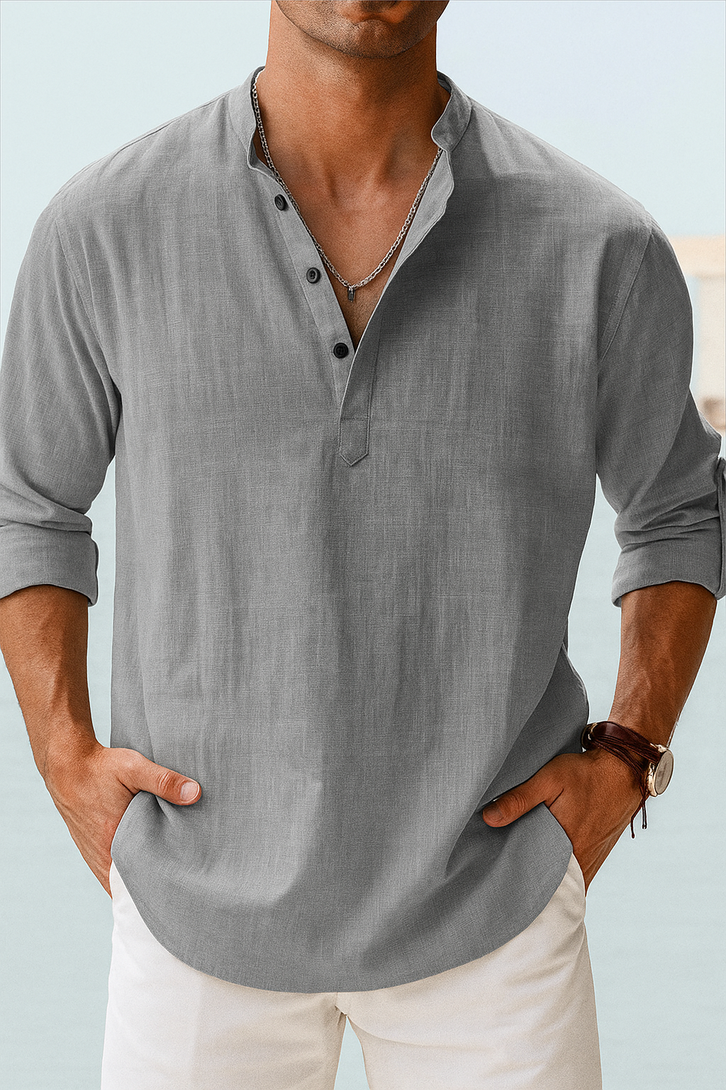 Alessio | Uomo Camicia Traspirante Leggera | Ecologica