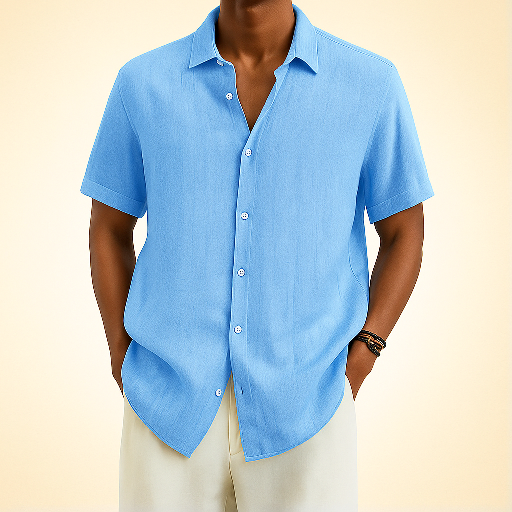 Rivano | Uomo Elegante Camicia Estiva di Lusso | Comoda e alla Moda