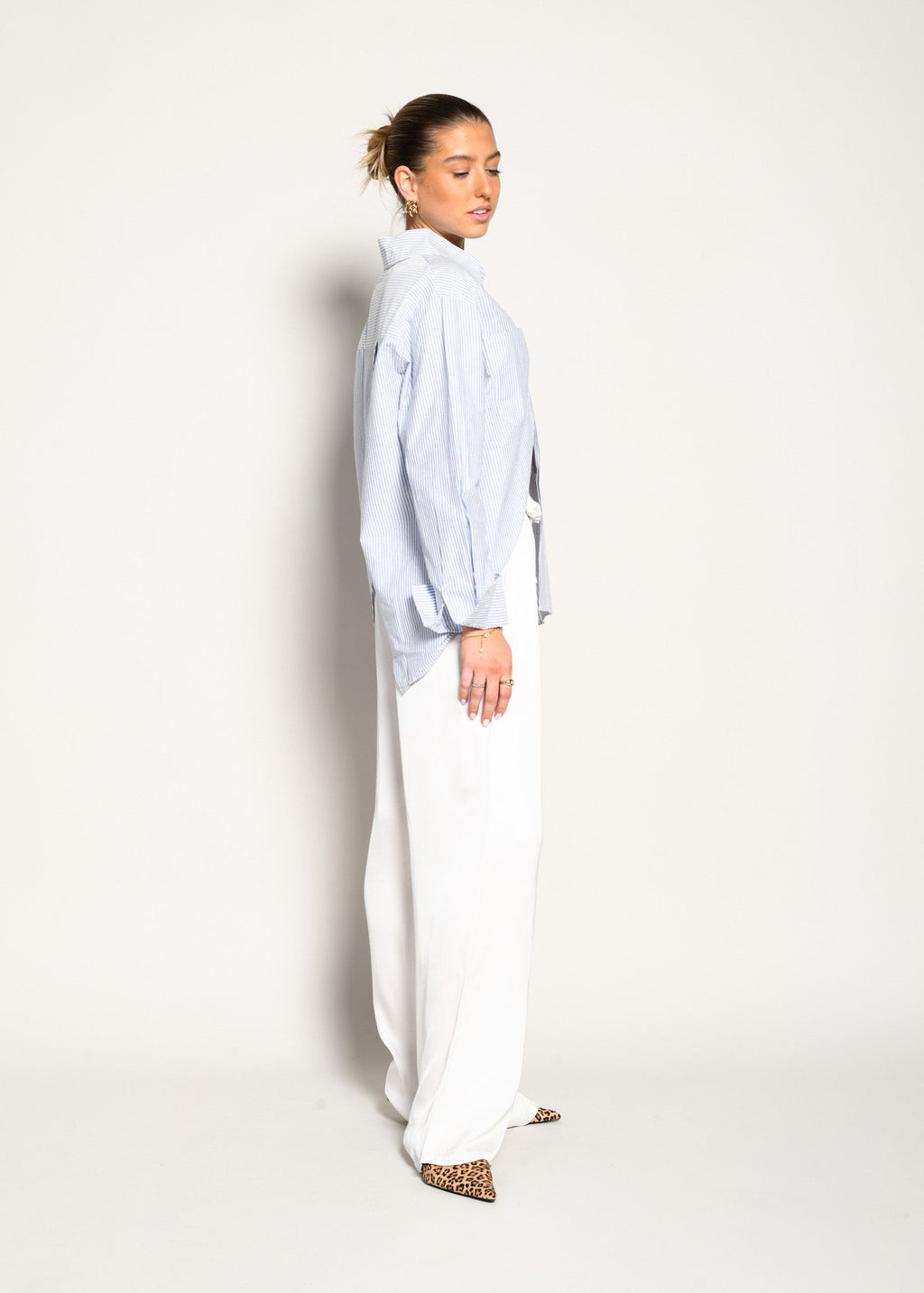 Marta | Donna Fluidi Lucenti Pantaloni Eleganti | Per Look Sofisticati