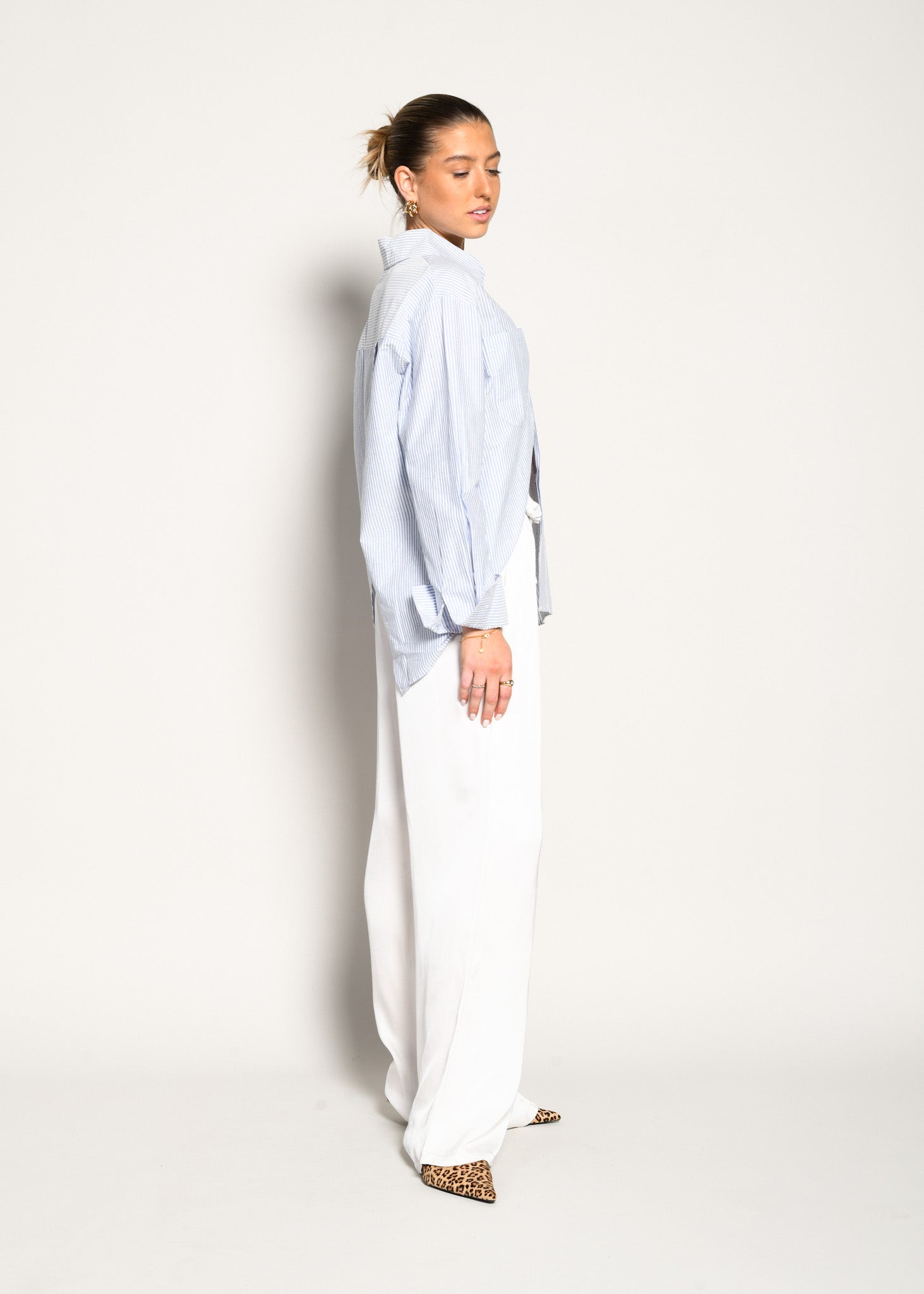 Marta | Donna Fluidi Lucenti Pantaloni Eleganti | Per Look Sofisticati