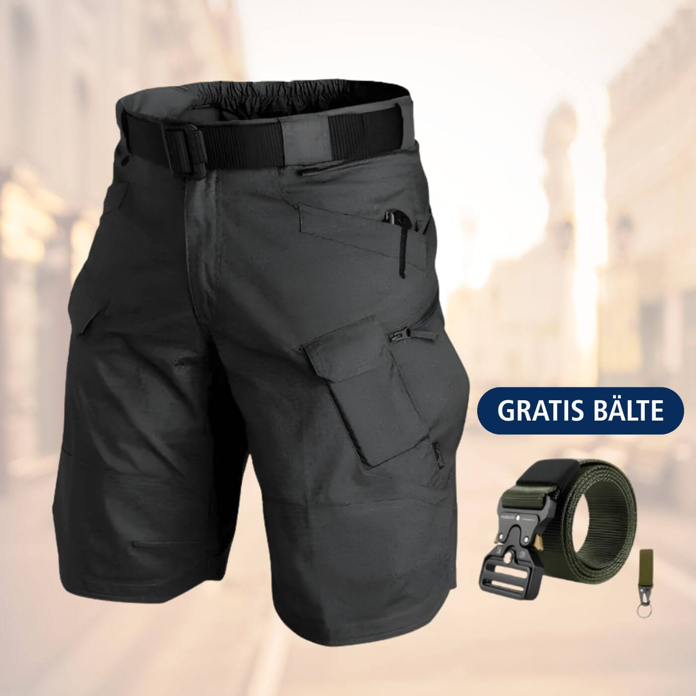 Benedetto | Uomo Pratico Versatile Cargoshorts | Per Avventura e Stile