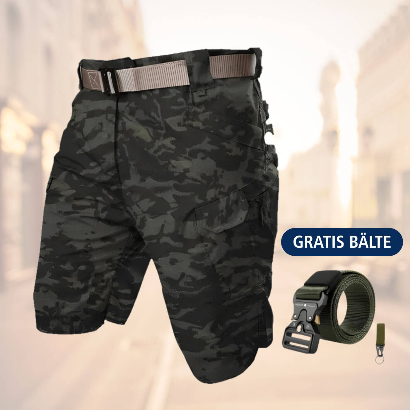 Benedetto | Uomo Pratico Versatile Cargoshorts | Per Avventura e Stile