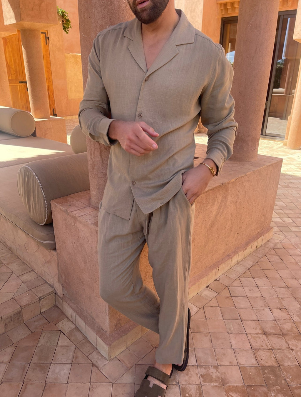 Renzo | Uomo Elegante Fresco Set Coordinato | Look Estivo
