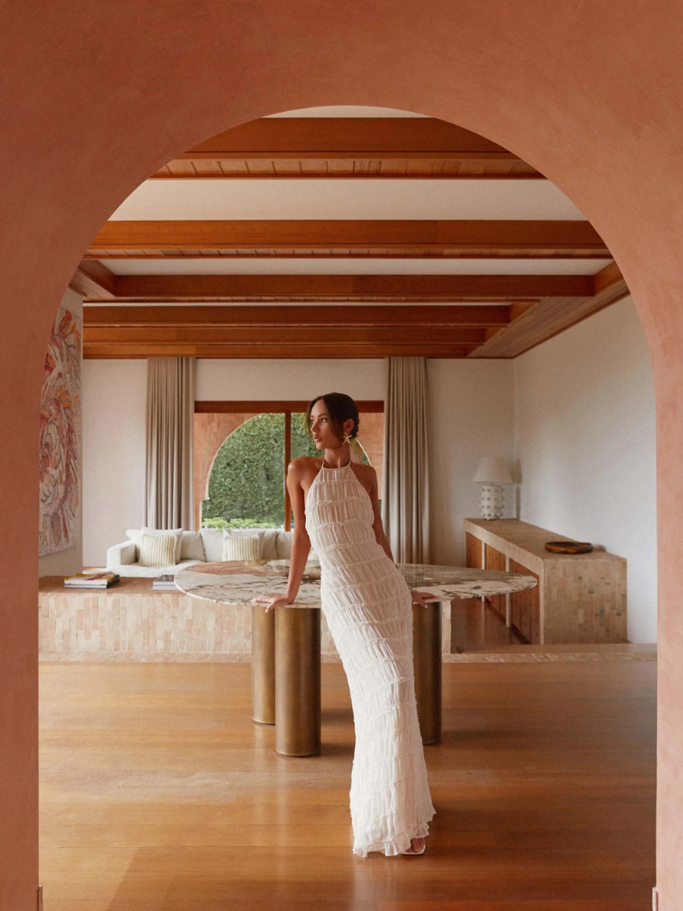 Isabelle | Donna Halterneck Abito Lungo Elegante | Per Ogni Occasione