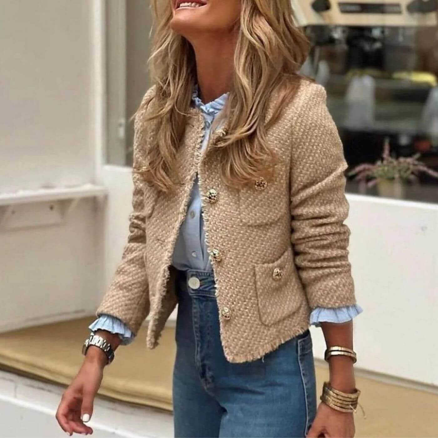 Renata | Donna Raffinata Moderna Giacca Elegante | Per Look Decisi e Chic