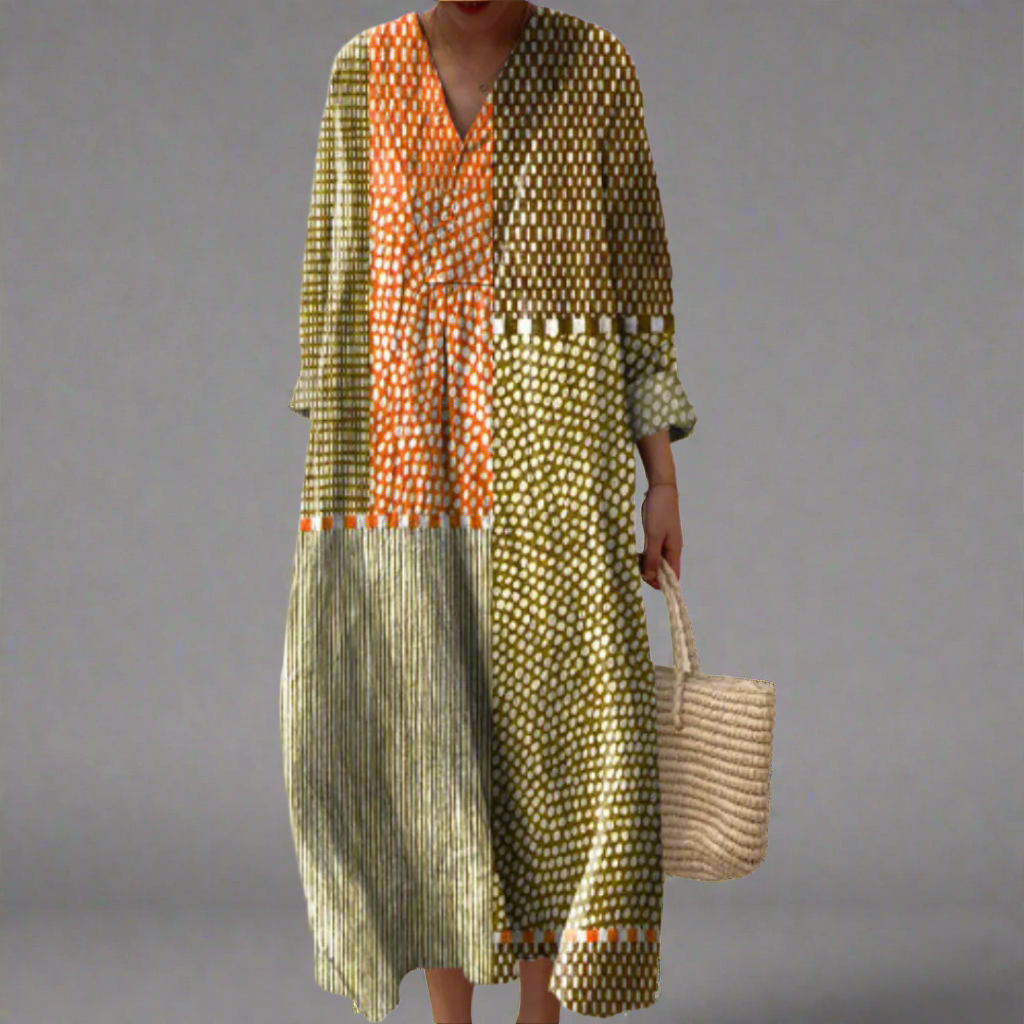 Fiorella | Donna Raffinata Abito Floreale Confortevole | Modellante