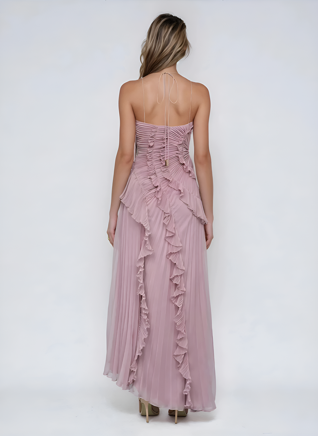 Eufemia | Donna Romantico Lungo Abito Fluttuante | Per Eleganza e Delicatezza