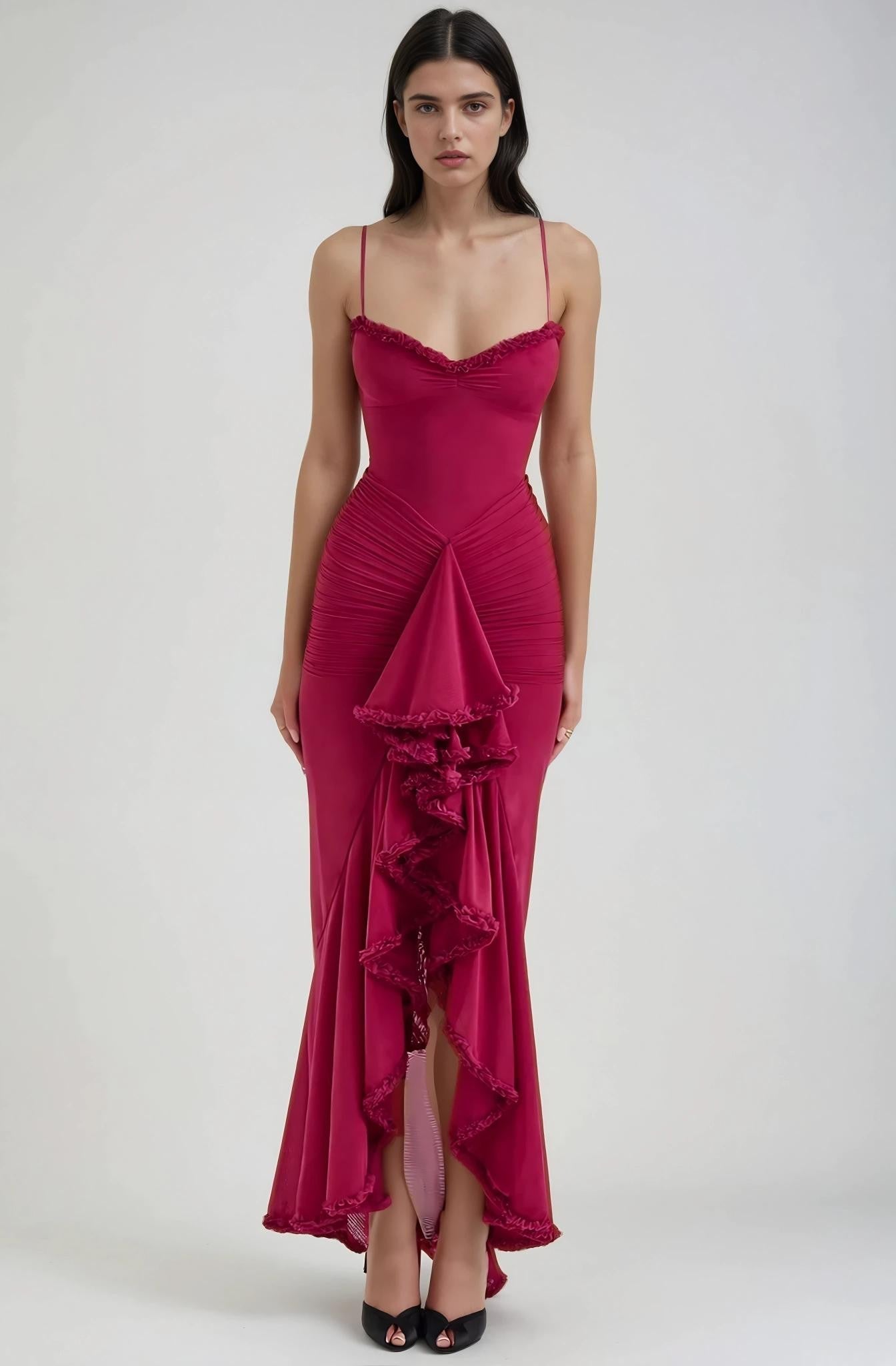 Ginevra | Donna Romantica Armoniosa Maxi Dress | Per Serate Estive