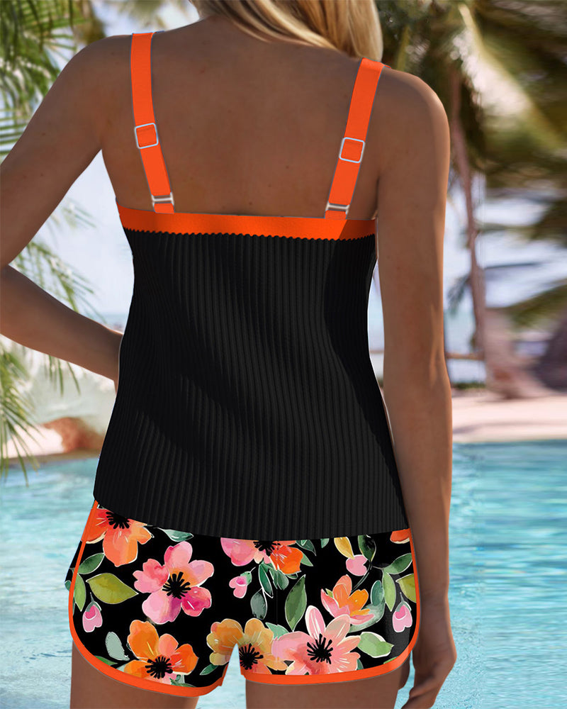 Valuna | Donna Elegante Versatile Tankini in Due Pezzi | Adatto a Tutte le Taglie