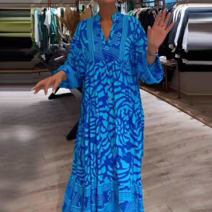 Alessia | Donna Elegante Fresco Abito Lungo Estivo | Per Giorni di Sole