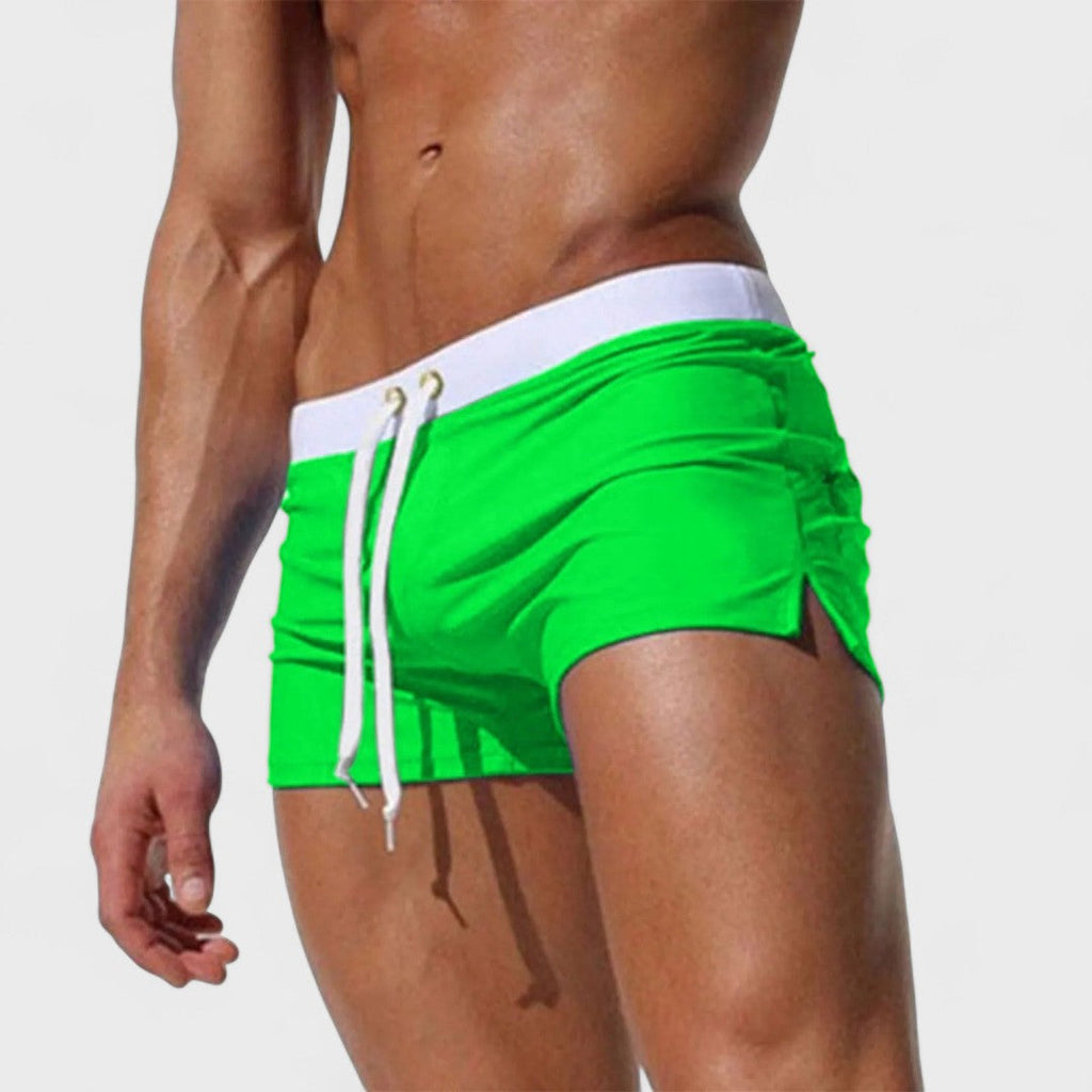 Adelmo | Uomo Elegante Comodo Costume Boxer | Per Spiaggia e Relax