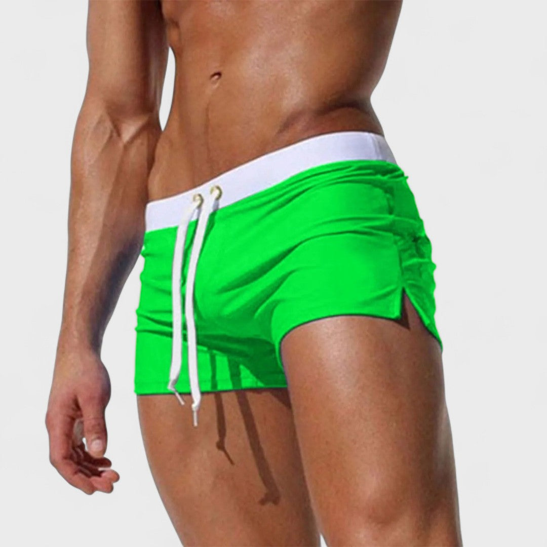Adelmo | Uomo Elegante Comodo Costume Boxer | Per Spiaggia e Relax