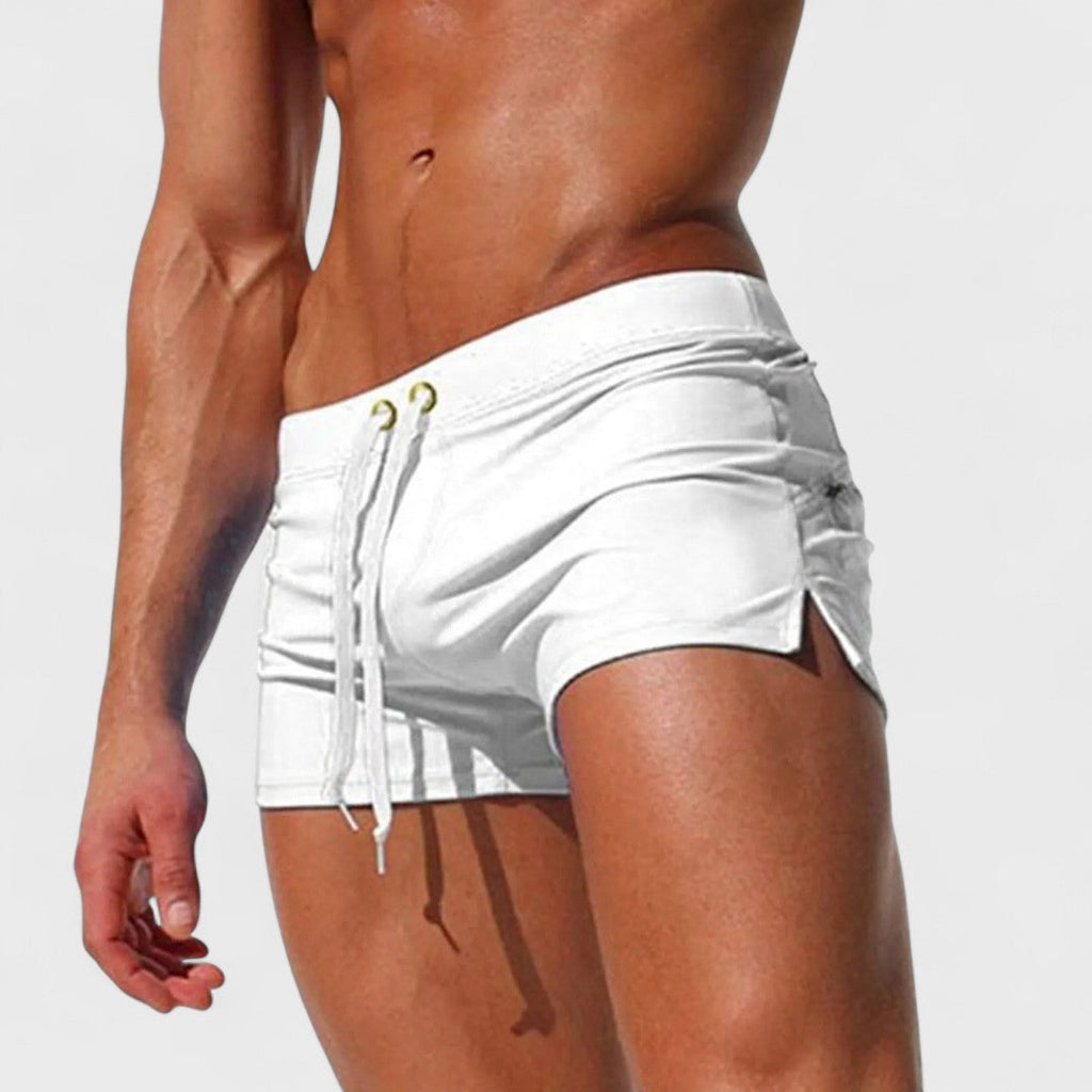 Adelmo | Uomo Elegante Comodo Costume Boxer | Per Spiaggia e Relax