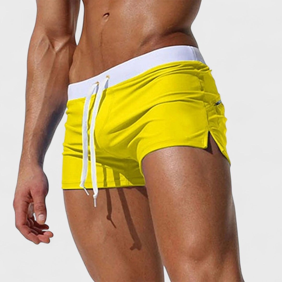 Adelmo | Uomo Elegante Comodo Costume Boxer | Per Spiaggia e Relax