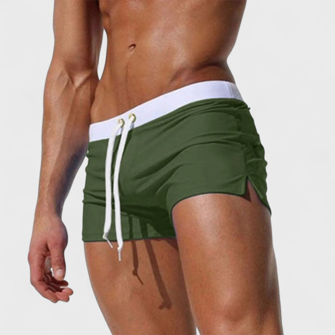 Adelmo | Uomo Elegante Comodo Costume Boxer | Per Spiaggia e Relax